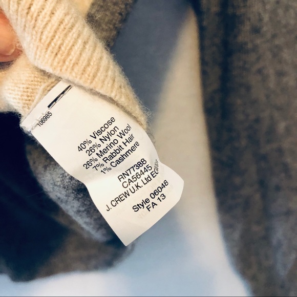 J. Crew Fitted Cashmere Blend Crew Neck Sweater - Picture 6 of 8
